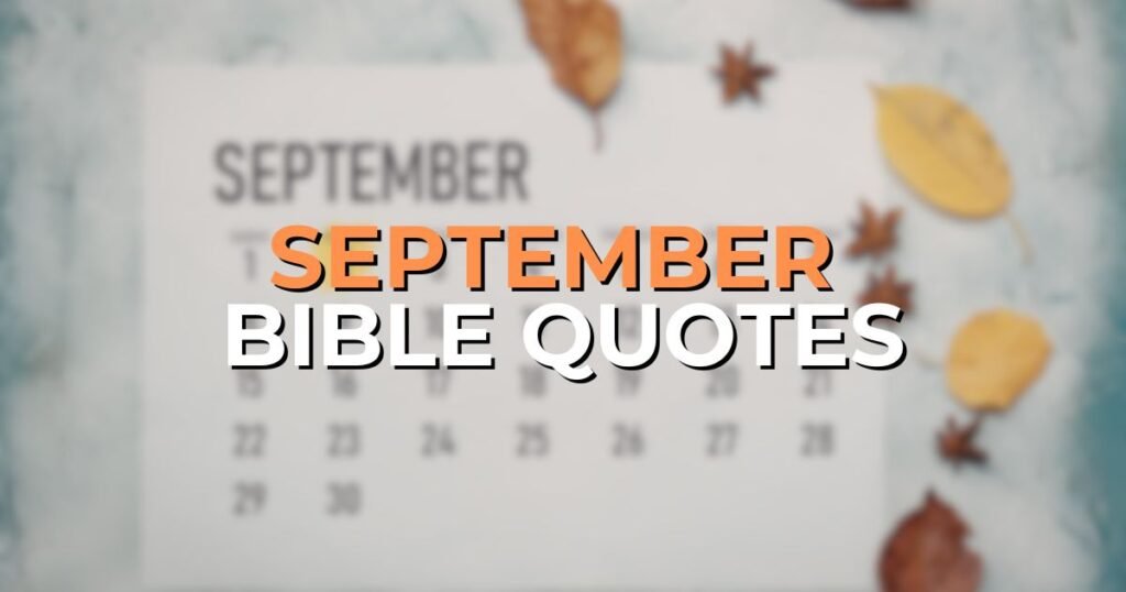 september bible quotes