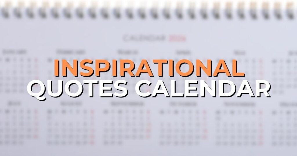 inspirational quotes calendar
