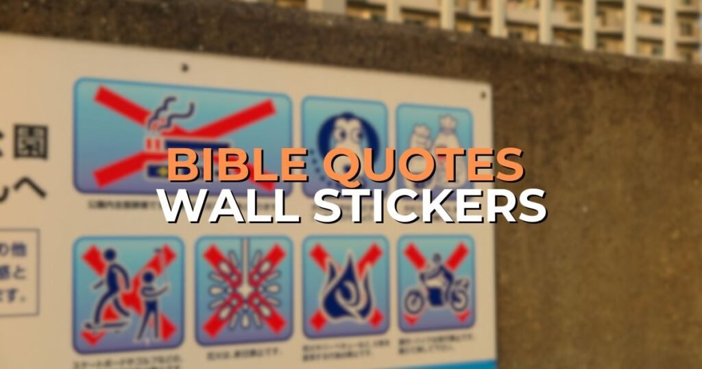 bible quotes wall stickers