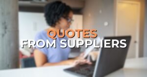 quotes from suppliers